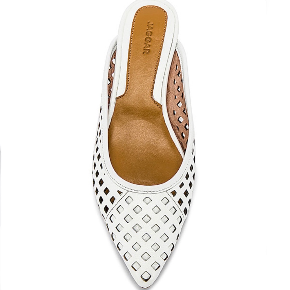 JAGGAR The Label Cage White Leather Heels - Picture 5 of 13
